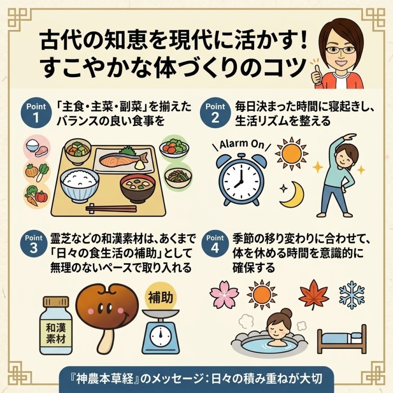 古代の知恵を現代の健康維持や食生活に活かすコツ